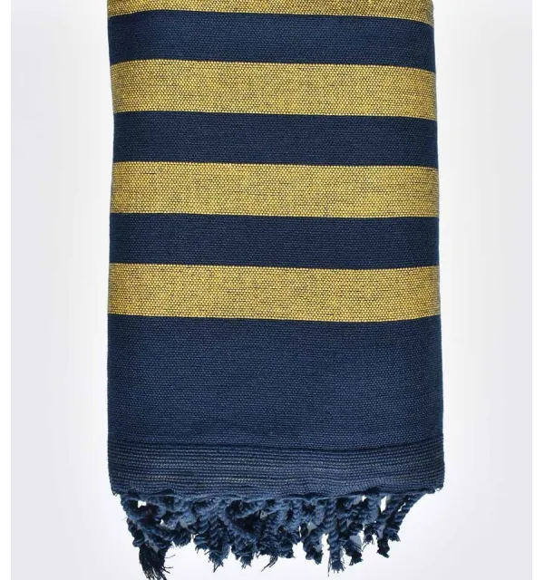 Éponge bleu nuit et jaune  - 1