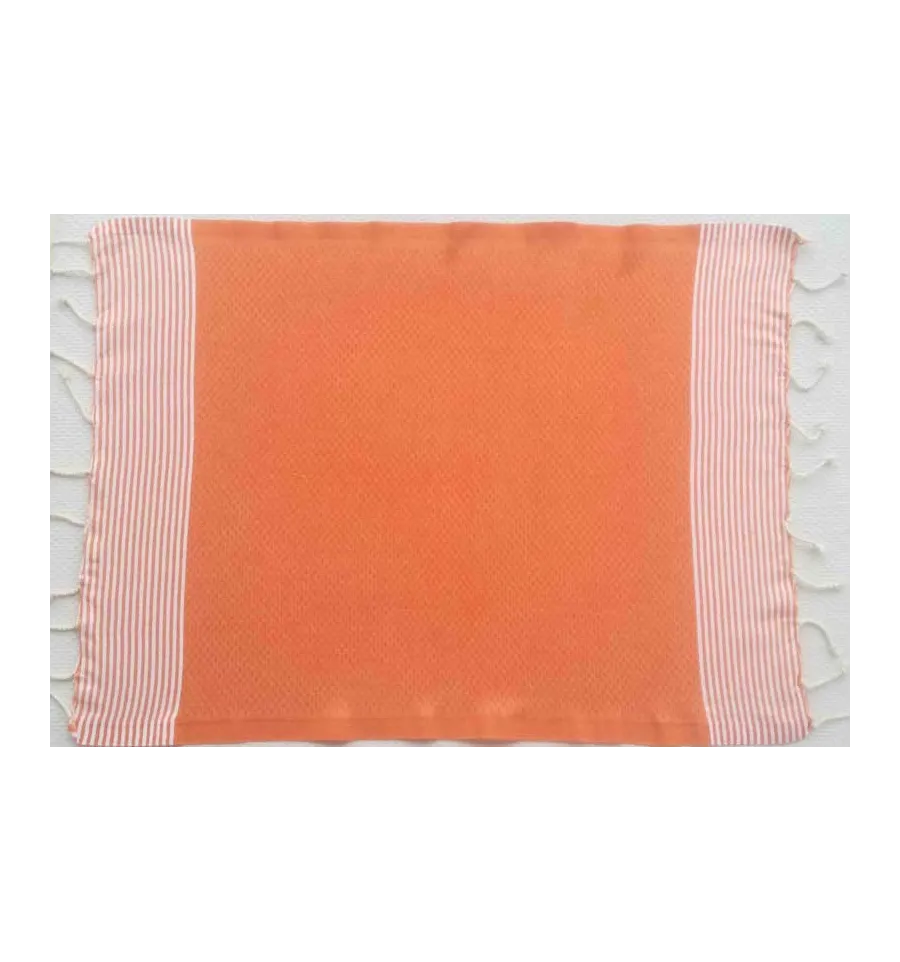 Set di 10 tovaglioli colore arancione Fouta Tunisia - 1