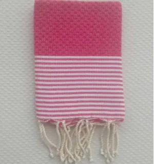 Set di 10 tovaglioli rosa magenta Fouta Tunisia - 1