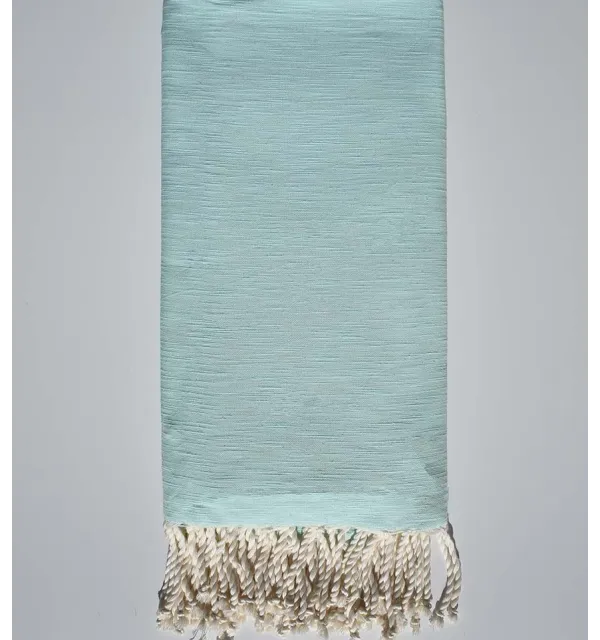 Jeté flammé turquoise clair  - 1
