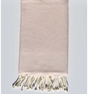 Telo mare nido d'ape unita rosa chiaro misto  - 1