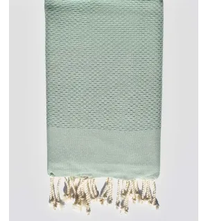 Telo mare nido d'ape unita verde lichene  - 1