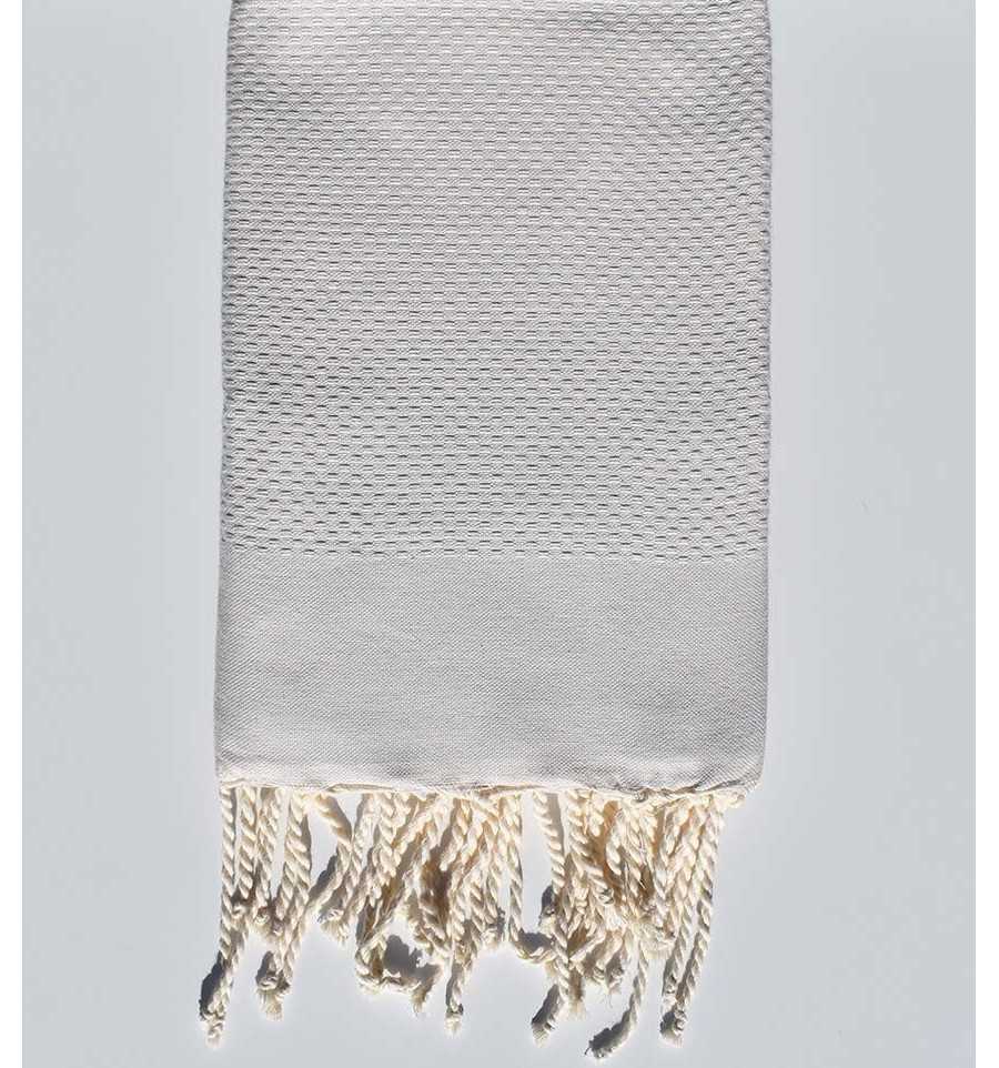 Fouta nido d'ape unita colore argilla  - 1