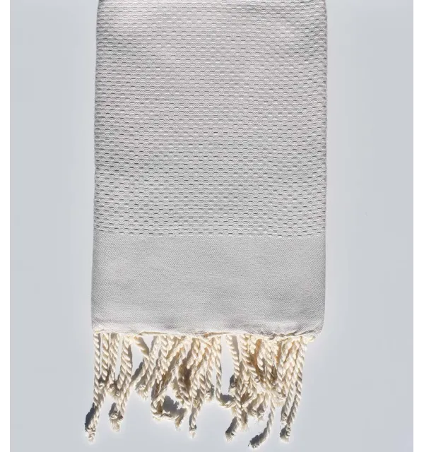 Fouta nido d'ape unita colore argilla  - 1