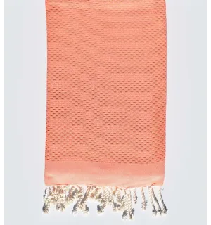 Telo mare unita rosa corallo chiaro Fouta Tunisia - 1