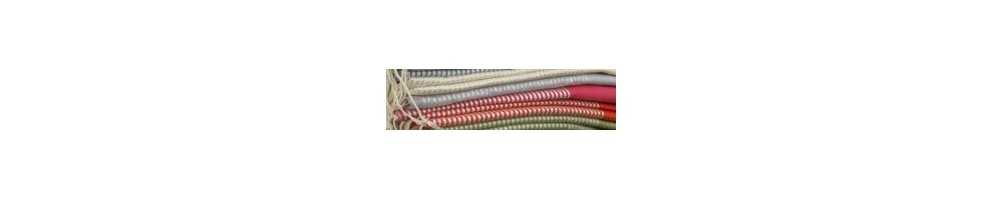 Fouta nido d'ape con righe lurex