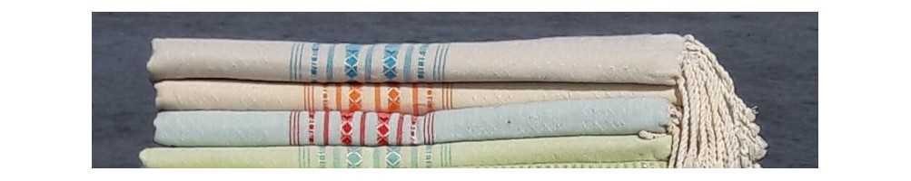 Fouta Thalasso con motivi berberi tradizionali 100% cotone